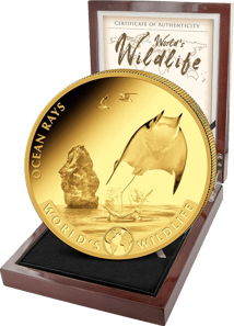 5 Unze Gold World's Wildlife Rochen 2023 PP (Auflage: 50 | Polierte Platte)