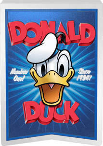 5 Unze Silber Disney Donald Duck 90. Geburtstag 2024 (Auflage: 200 | Polierte Platte)