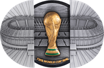 5 Unze Silber FIFA WM Schiebetür 2026 (Auflage: 299 | teilvergoldet | Antik Finish)