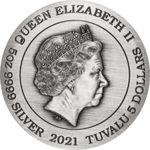 5 Unze Silber Tierkreiszeichenkalender 2021 AF (Auflage: 388 | Antik Finish)