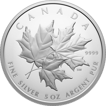 5 Unze Silber Triple Maple Leaf 2025 (Auflage: 1.750 | Polierte Platte)