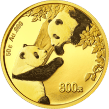 50g Gold China Panda 2023 PP (Auflage: 30.000 | Polierte Platte)