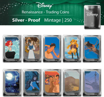 Disney Trading Coins Renaissance Silber Set 2025 (Auflage: 2.505 | Polierte Platte)