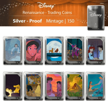 Disney Trading Coins Renaissance Silber Set 2025 (Auflage: 2.505 | Polierte Platte)
