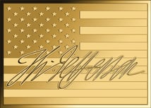 Gold Thomas Jefferson Münze (Auflage: 50.000)