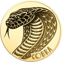 Gold Kobra Münze (Auflage: 50.000)