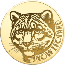 Gold Schneeleopard Münze (Auflage: 50.000)