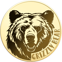 Gold Grizzly Bär Münze