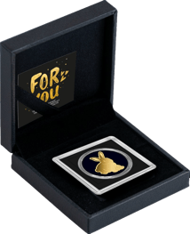 Gold Osterhase Münze