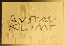 Gold Gustav Klimt Collage Münze