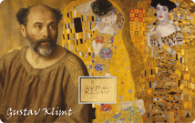 Gold Gustav Klimt Collage Münze
