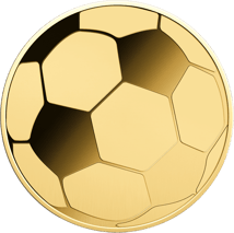 Gold Fußball Münze (Auflage: 50.000)