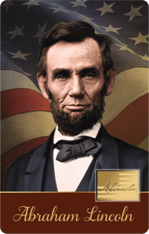 Gold Abraham Lincoln Münze