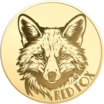 Gold Fuchs Münze (Auflage: 50.000)