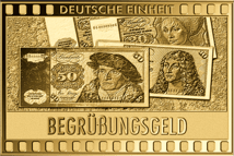 Gold Begrüßungsgeld Münze