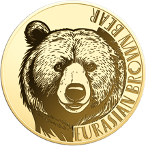 Gold Eurasischer Braunbär Münze (Auflage: 50.000)
