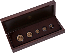 Krügerrand 5 Goldmünzen Fractional Set Kaiser Wilhelm II. Privy Mark 2026 (Auflage: 30 | Polierte Platte)