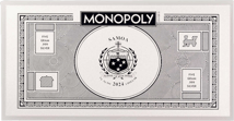 Silber Monopoly Geldschein 2024 (Auflage: 10.000)