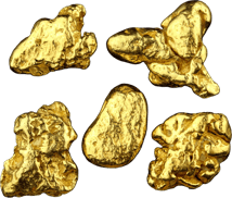 Yukon Goldnugget (Echte Nuggets 0,53g - 0,55g)