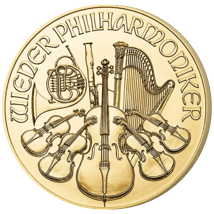 1/25 Unze Gold Philharmoniker 2016
