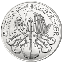 1 Unze Platin Wiener Philharmoniker 2016