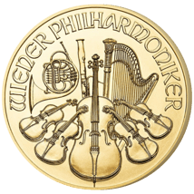 1/25 Unze Gold Philharmoniker 2017