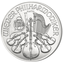 1 Unze Platin Wiener Philharmoniker 2017