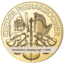 1 Unze Gold Wiener Philharmoniker (verschiedene Jahrgänge | ggf. 2. Wahl)