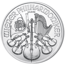 1 Unze Silber Wiener Philharmoniker 2019