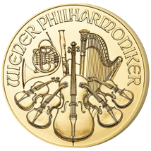 1/10 Unze Gold Philharmoniker 2019