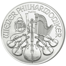1/25 Unze Platin Wiener Philharmoniker 2024