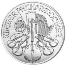 1/25 Unze Platin Wiener Philharmoniker 2025