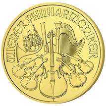 1/10 Unze Gold Philharmoniker 2012