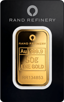 50g Elefanten Goldbarren (Rand Refinery)