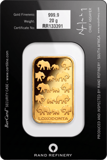 20g Elephant Gold Bar (Rand Refinery)