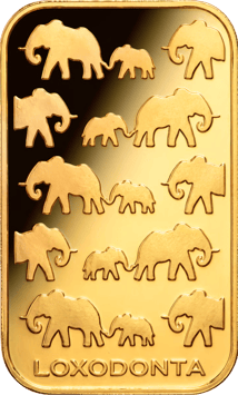 10g Elephant Gold Bar (Rand Refinery)