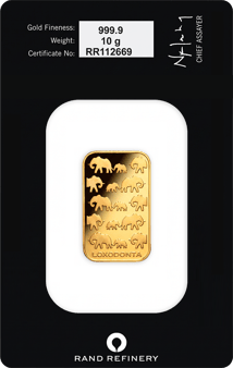 10g Elefanten Goldbarren (Rand Refinery)