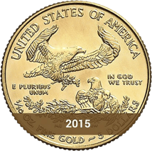 100 x 1/10 Unze Gold American Eagle 2015