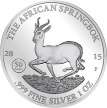 1 Unze Silber Afrikanischer Springbock 2015