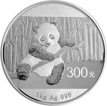 1 kg Silber China Panda 2014 (Polierte Platte)