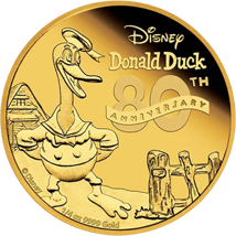 1/4 Unze Gold Donald Duck 80 Jahre 2014 (PP)
