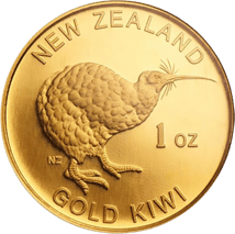 1 Unze Gold Kiwi New Zealand (im Blister)