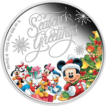 1/2 Unze Silber Disney Weihnachtsmünze (coloriert | PP)