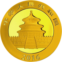 30g Gold China Panda 2016