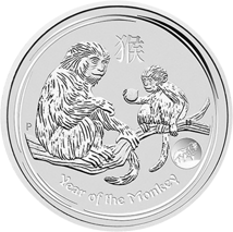 1 Unze Silber Lunar II Affe 2016 Privymark Löwe