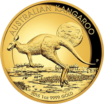 1 Unze Gold Känguru Nugget High Relief 2015 (Polierte Patte | Auflage: 500 Stück)