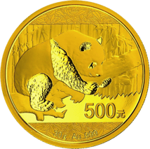 Gold China Panda 2016 Complete Set (10 - 500 Yuan)