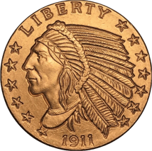 1 Unze Kupfermünze Incuse Indian 1911