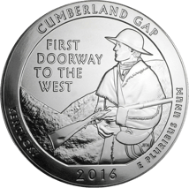 5 Unze Silber ATB Cumberland Gap National Historical Park KY 2016