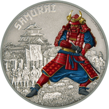 1 Unze Silber Samurai Krieger der Geschichte (Auflage: 5.000 | coloriert)